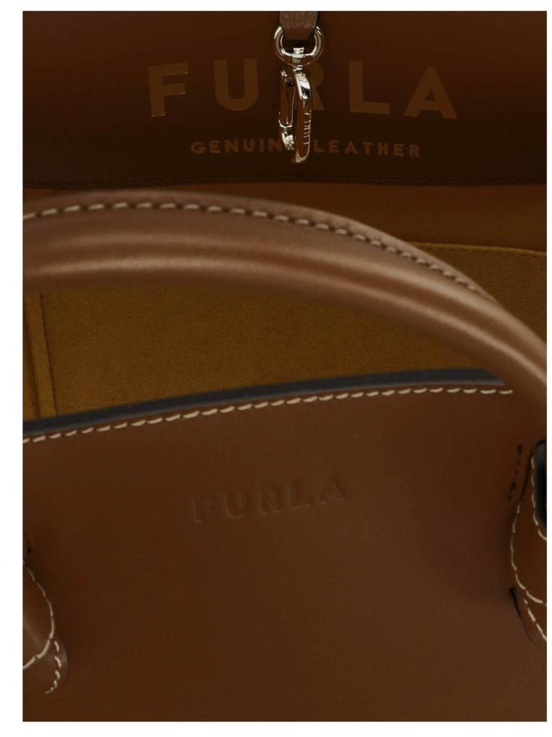 Furla Logo Debossed Tote Bag