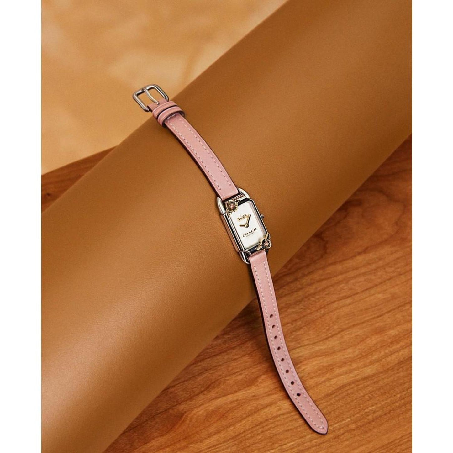 Women's Cadie Blush Leather Strap Watch 17.5mmX28.5mm