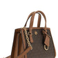 Michael Kors Logo Plaque Chain-Linked Tote Bag