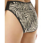 Zebra High Leg Bikini Bottoms