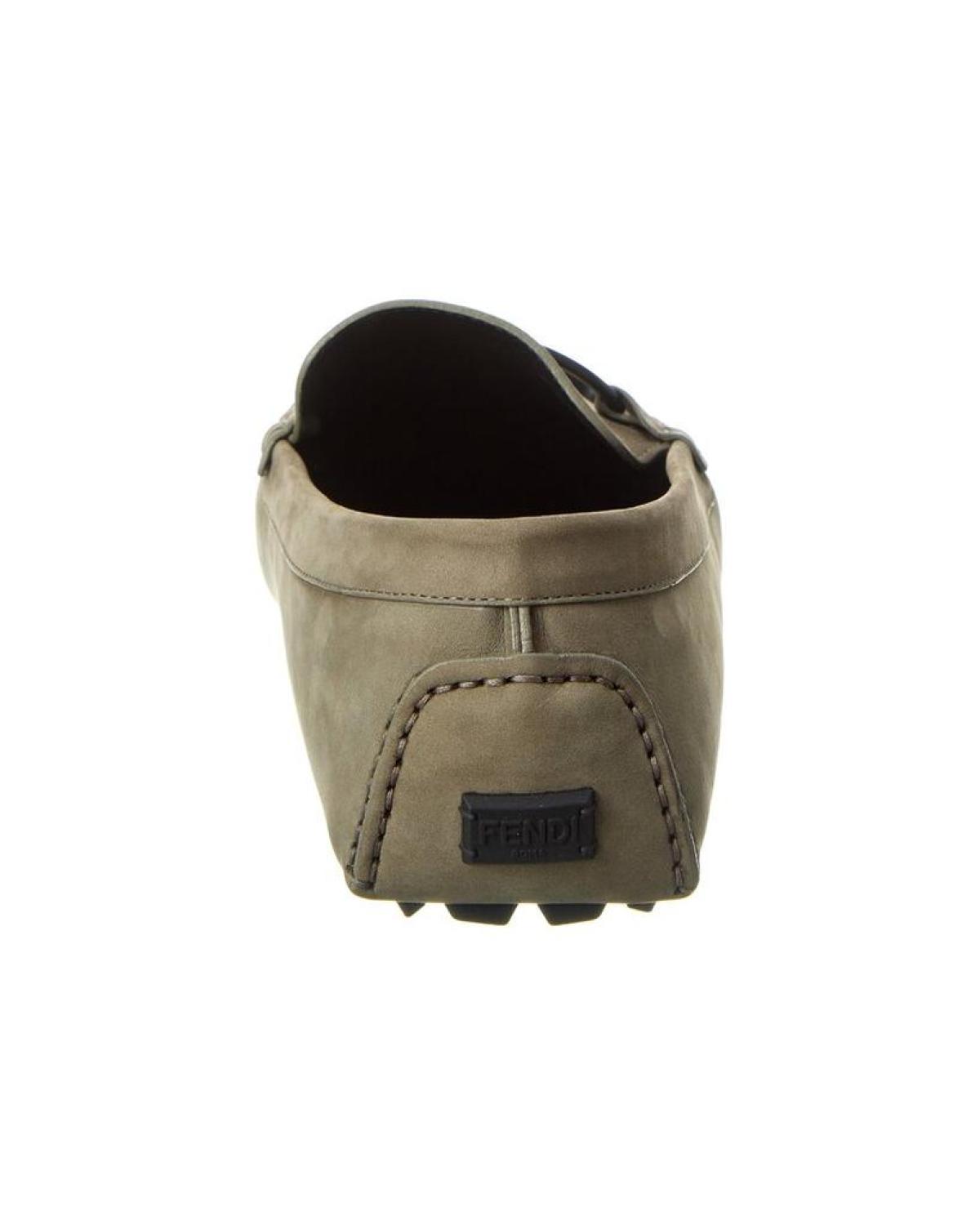 FENDI O'Lock Leather Loafer