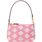 Spade Flower Jacquard East West Mini Canvas Pouchette