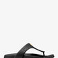 Linsey Logo Rubber T-Strap Sandal