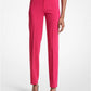 Samantha Stretch Pebble Crepe High-waisted Cigarette Pants
