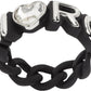 Black 'The Charmed Marc Chain' Ring