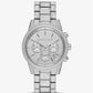 Ritz Pavé Silver-Tone Watch