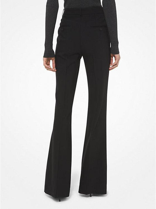 Charlie Stretch Pebble Crepe Flared Pants