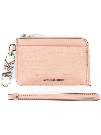 Michael Michael Kors Embossed Zipped Cardholder