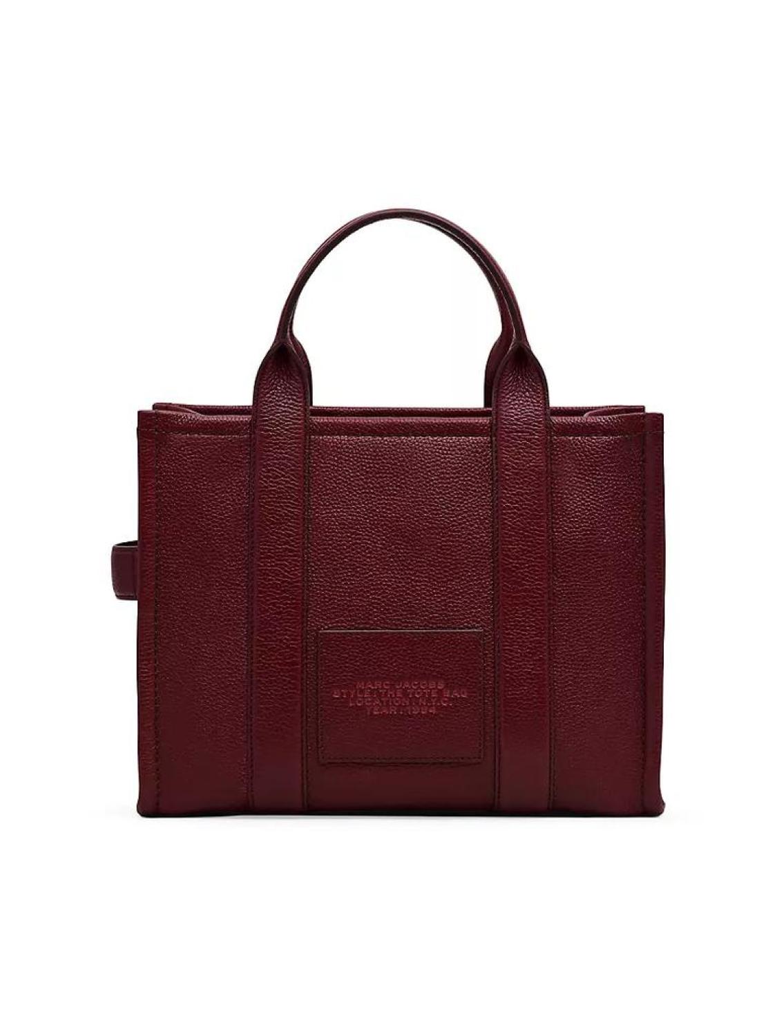 Small Leather Traveler Tote Bag