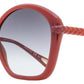 Chloe Women's Geometric Sunglasses CH0003S 003 Burnt Orange 55mm