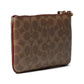 Color-Block Coated Canvas Signature Small Wristlet