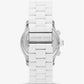 Oversized Runway White-Tone Watch