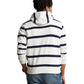 Logo Striped Fleece Hoodie
