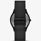 Oversized Slim Runway Black-Tone Watch and Card Case Gift Set