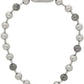 Silver Monogram Ball Chain Necklace