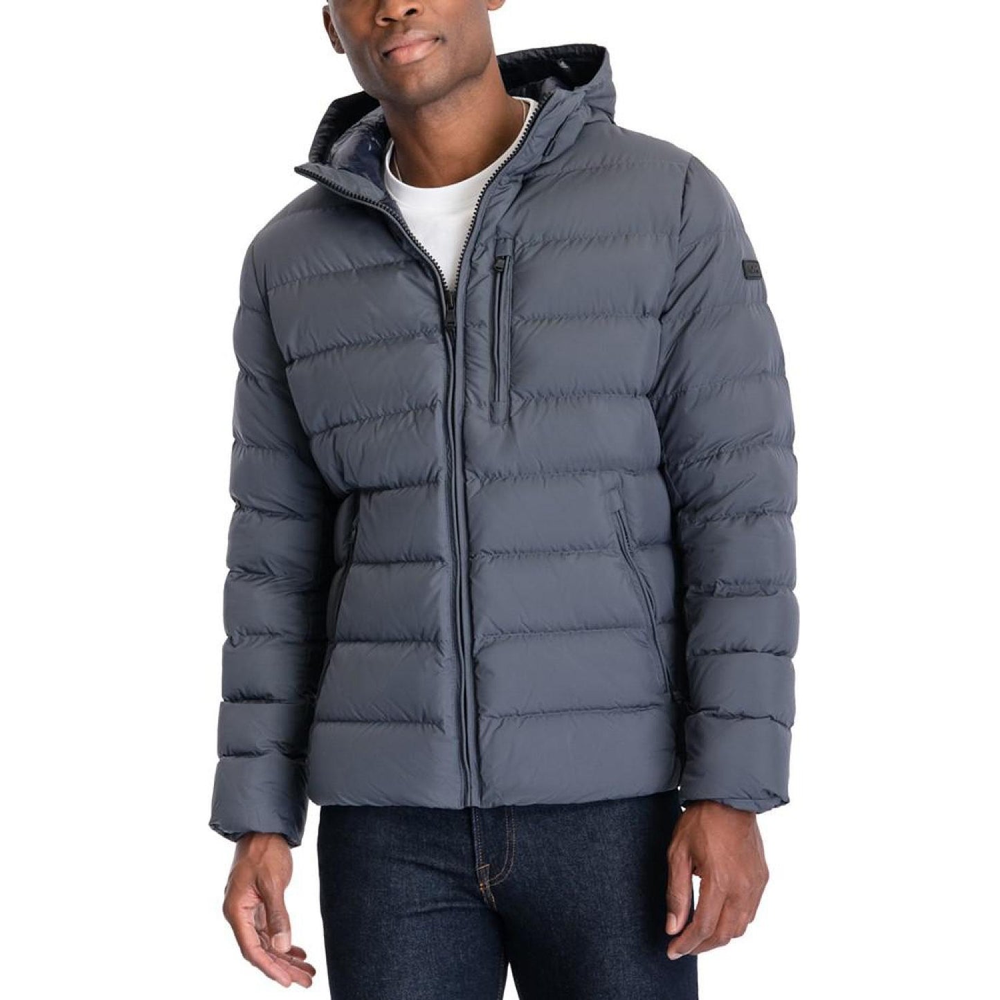 Men's Hooded Puffer Jacket, Created For Macy's