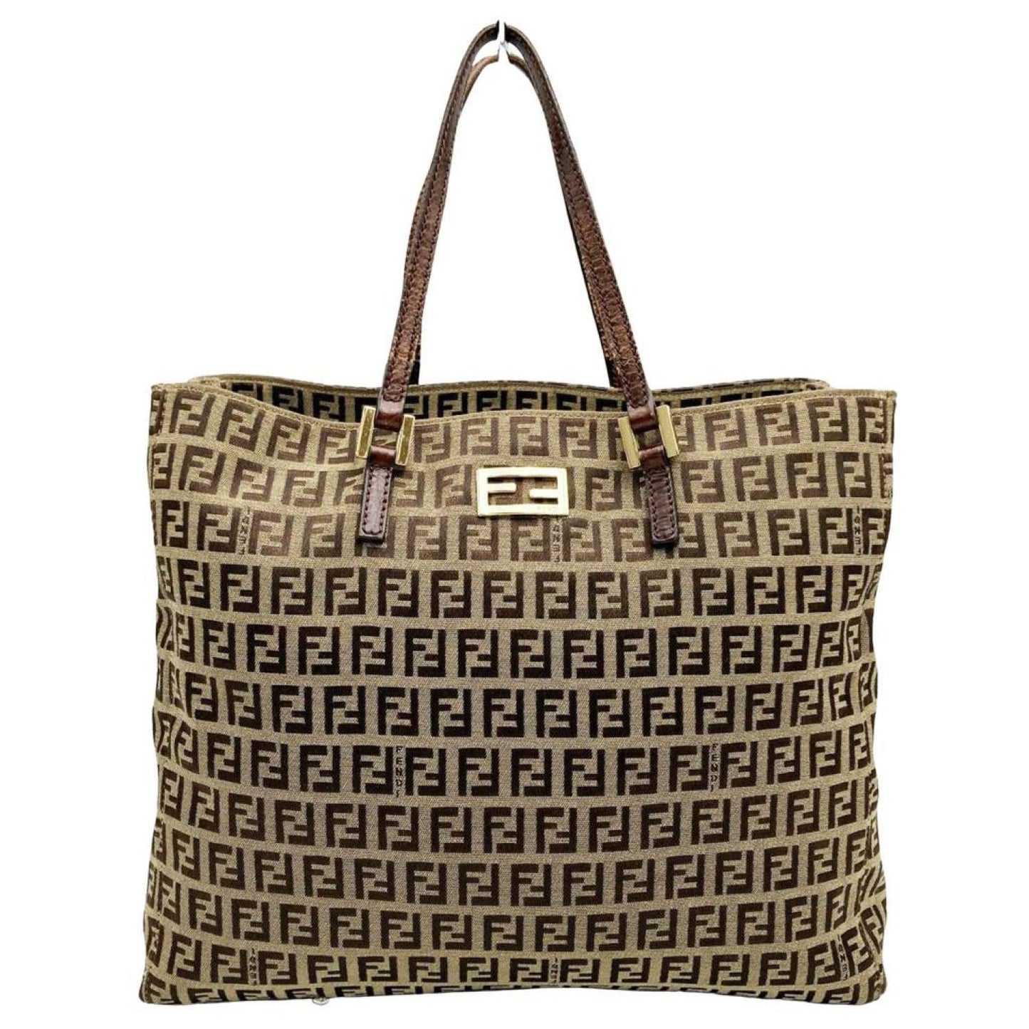 Fendi Zucchino  Canvas Tote Bag (Pre-Owned)