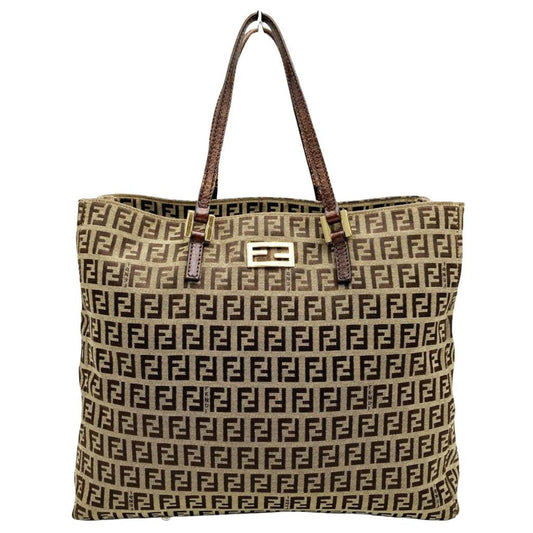 Fendi Zucchino  Canvas Tote Bag (Pre-Owned)