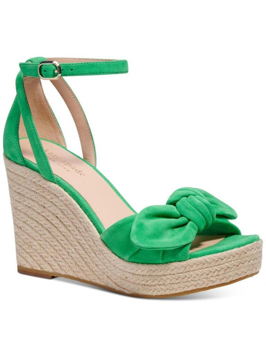 Tianna Womens Leather Open Toe Wedge Sandals