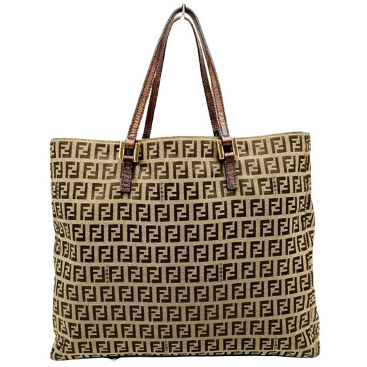 Fendi Zucchino  Canvas Tote Bag (Pre-Owned)
