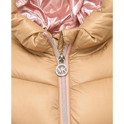 Baby Girls Metallic Lined Hood Puffer Jacket