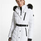 Faux Fur Trim Quilted Puffer Coat