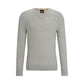 Wool-blend regular-fit sweater with logo detail