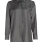 Molina Silk Twill Shirt In Gray