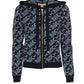 Michael Michael Kors Empire Signature Logo Jacquard Zip-Up Hoodie