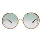 Round-Frame Metal Sunglasses
