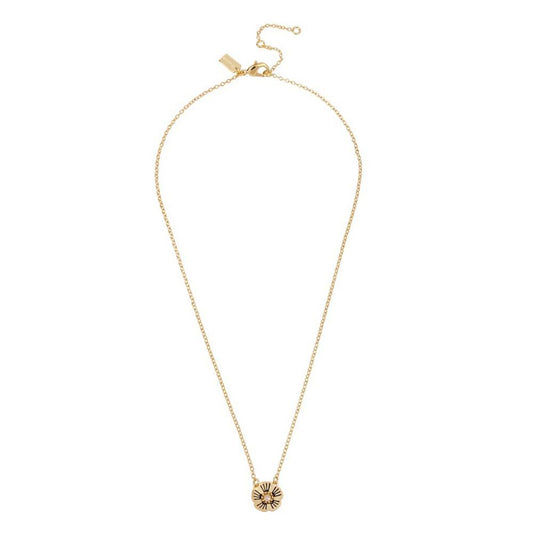 Tea Rose Pendant Necklace, 16" + 2" extender