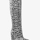 Isra Snake Embossed Leather Wedge Boot