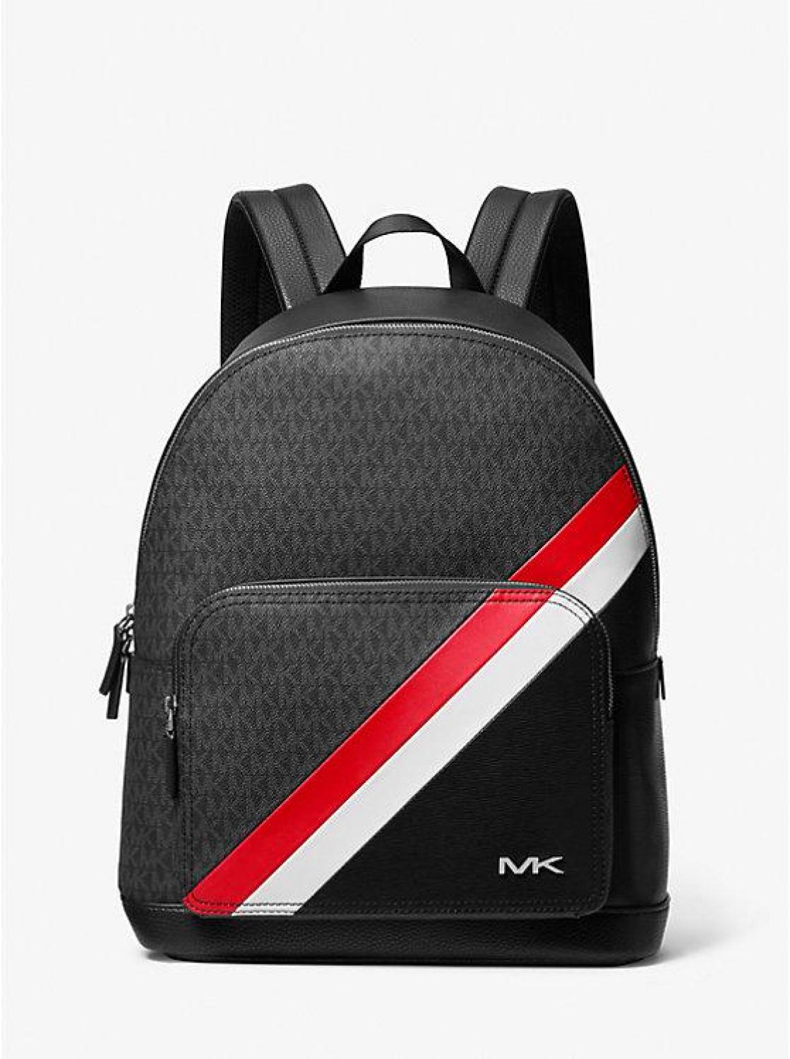 cooper logo stripe and faux leather backpack Michael Kors - Cooper Logo Stripe and Faux Leather Backpack - 37F3COLB2U
