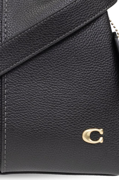 Coach Logo Plaque Top Handle Bag