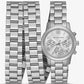 Runway Rhodium-Plated Stainless Steel Triple Wrap Watch