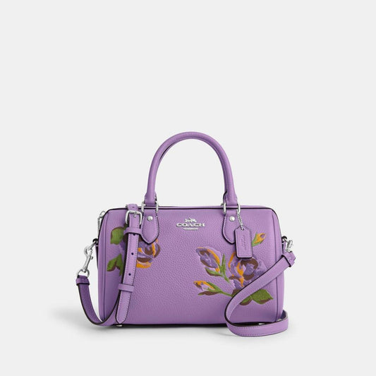 Coach Outlet Rowan Satchel With Rose Print