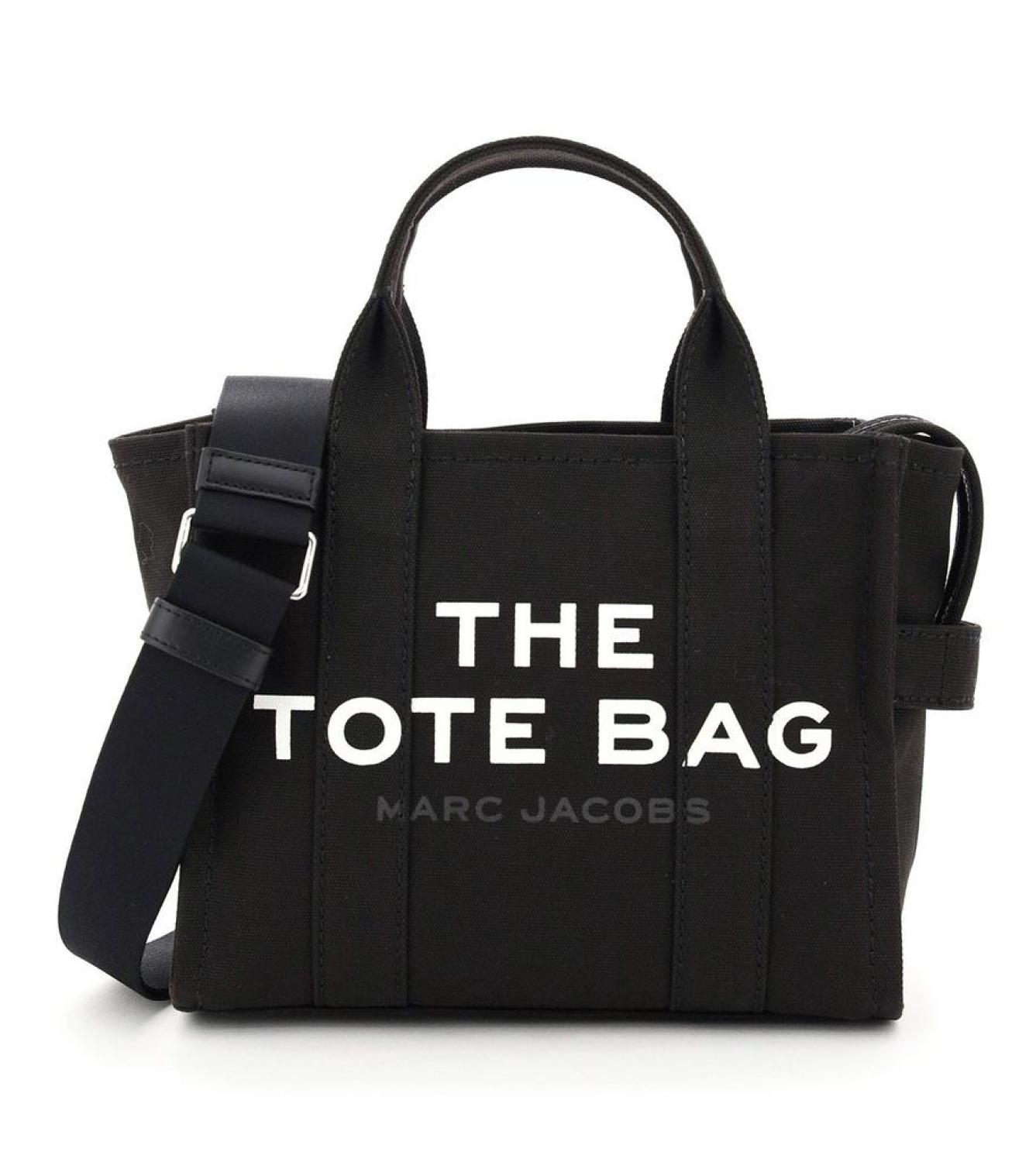 Marc Jacobs Logo Printed Zip-Up Small Tote Bag