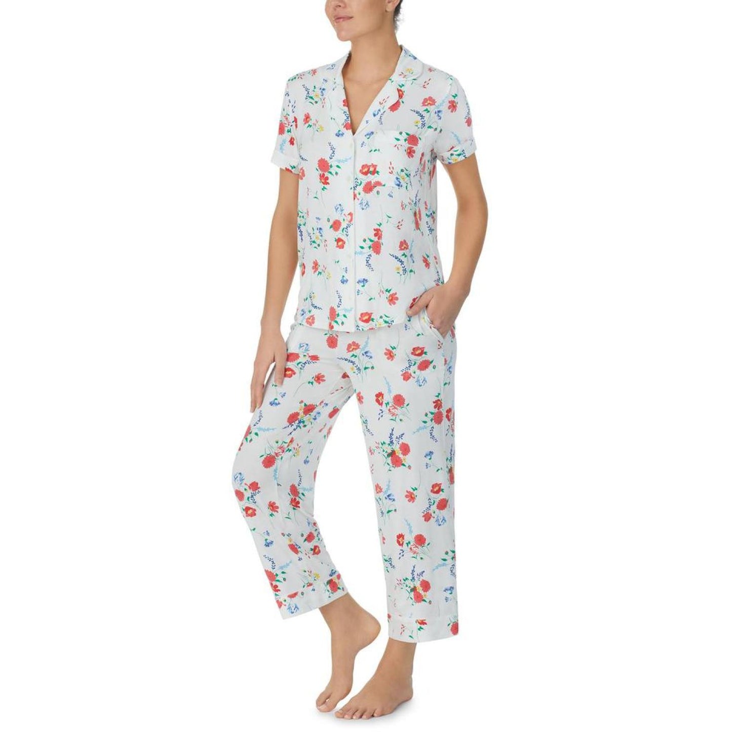 Modal Jersey Short Sleeve Capris Set