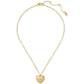 Gold-Tone Crystal A Locket Pendant Necklace, 16" + 3" extender