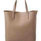 Saint Laurent Toy N/S Leather Shopper Tote, Grey