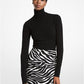 Stretch Cashmere Turtleneck Bodysuit