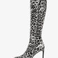Tatjana Leopard Print Calf Hair Boots
