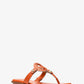 Aubrey Cutout Leather T-Strap Sandal