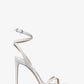 Chrissy Crocodile Embossed Leather Sandal