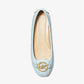 Fulton Logo Embossed Faux Leather Moccasin