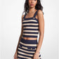 Metallic Striped Knit Tank Top