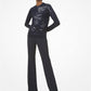 Brooke Double Crepe Sablé Flared Pants
