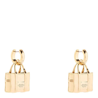 Marc Jacobs Logo Engraved The Tote Bag Earrings