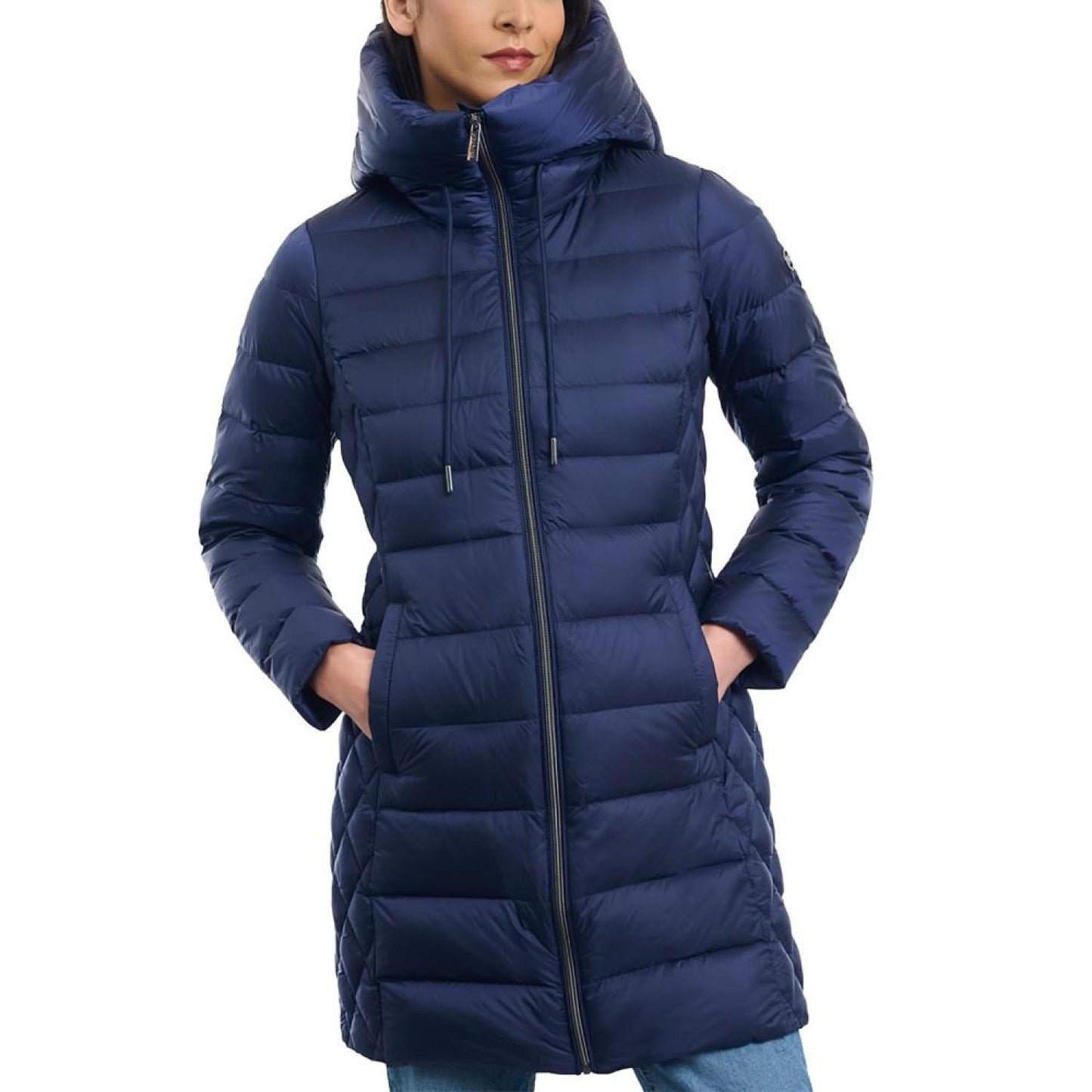 Women's Petite Hooded Down Packable Puffer Coat, Created for Macy's