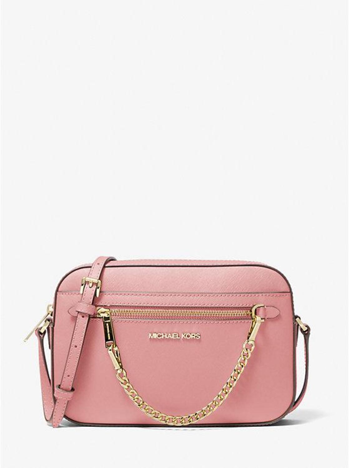 Jet Set Large Saffiano Leather Crossbody Bag